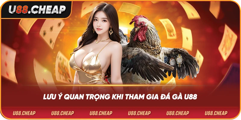 Lưu ý quan trọng khi tham gia đá gà u88